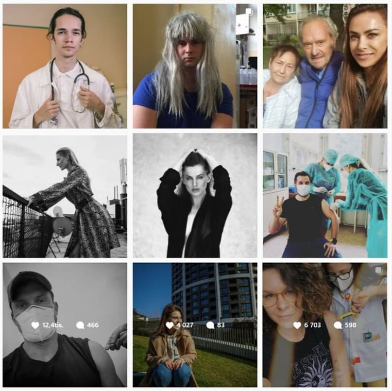 Instagram zaplavila pozitívna očkovacia vlna s označením #spoluprácapreslovensko