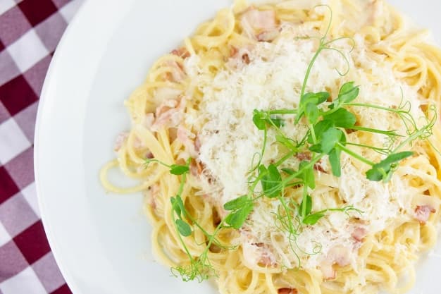 Recept na lahodné špagety Carbonara