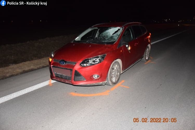 Zrážku s autom chodec neprežil (FOTO)