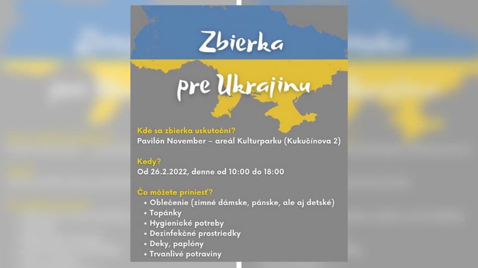 Ako môžu Košičania pomôcť? Humanitárna zbierka v Kulturparku
