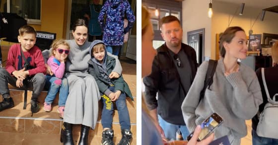 Známa herečka Angelina Jolie je na Ukrajine! Ukrajincov prekvapila v kaviarni (VIDEO)