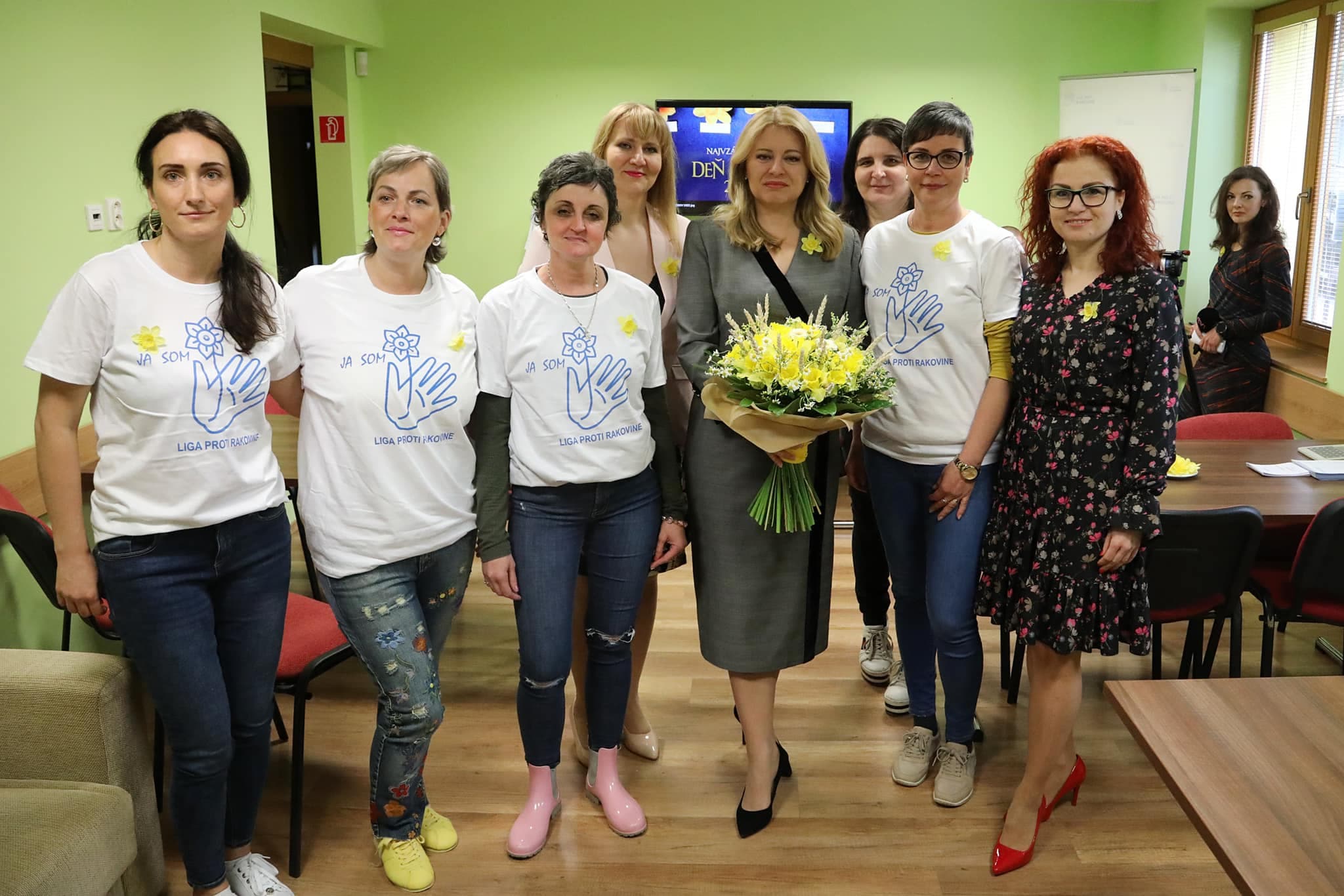 Pri príležitosti Dňa narcisov navštívila prezidentka košické Centrum pomoci pre onkopacientov