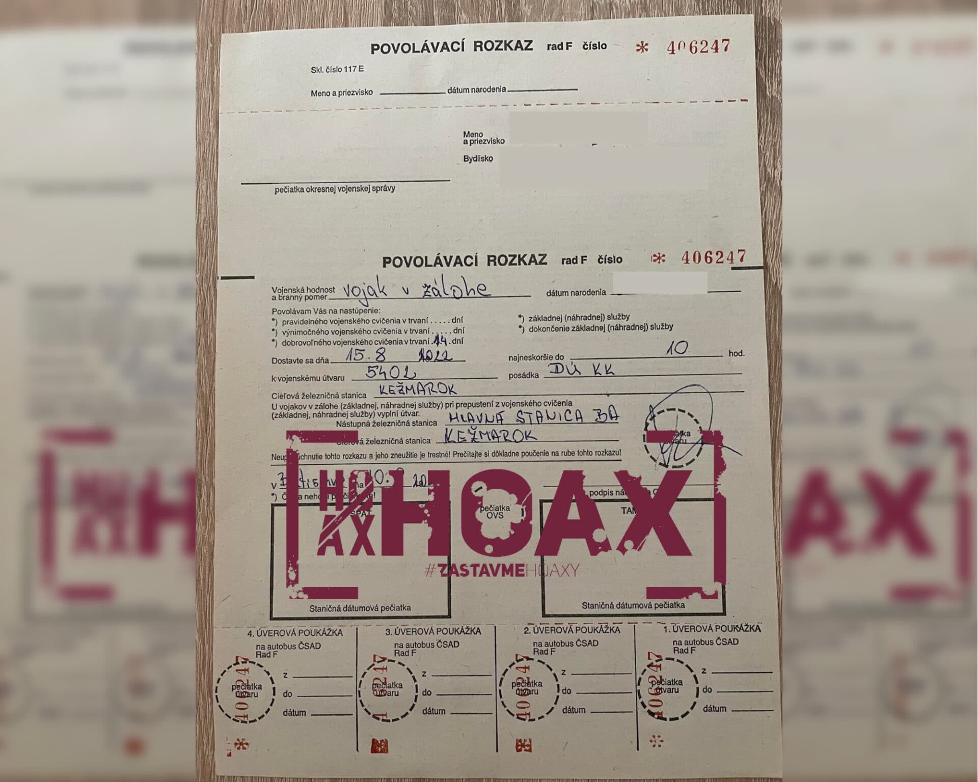 Viacerí Slováci dostali do schránky povolávací rozkaz na vojenské cvičenie