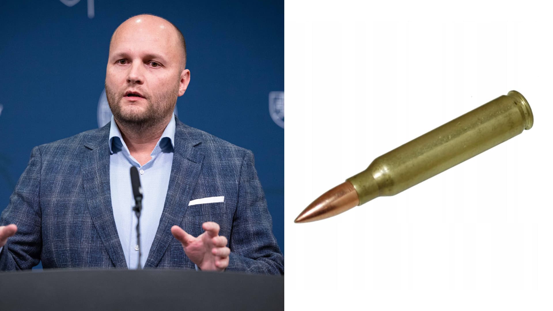 Minister obrany dostal obálku s ostrým nábojom