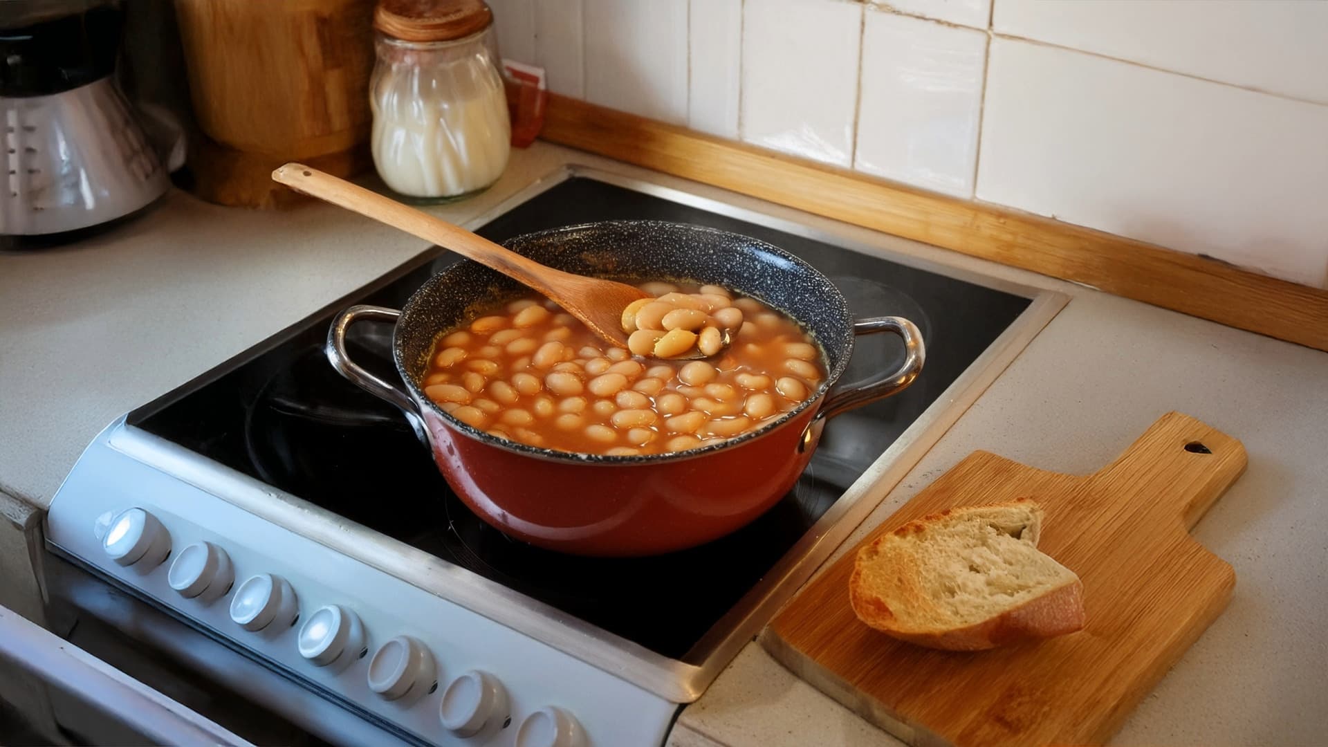 Tip na recept: Fazuľový prívarok s vajíčkom a chlebom