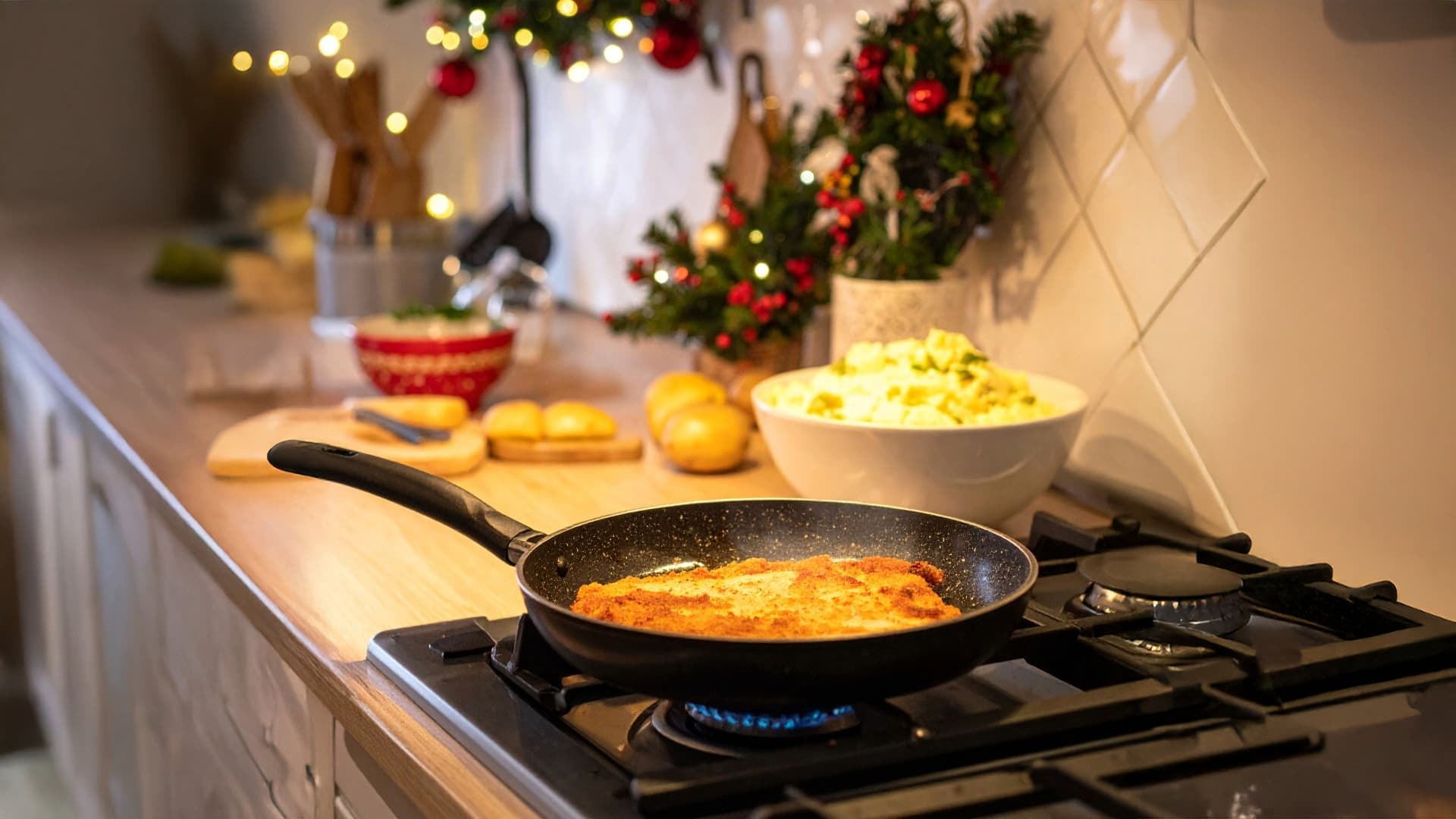 Tip na recept: Vianočný bravčový rezeň so zemiakovým šalátom