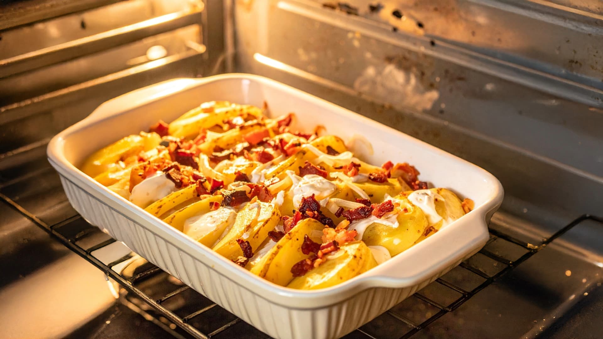 Tip na recept: Zapekané zemiaky so slaninou a bryndzou