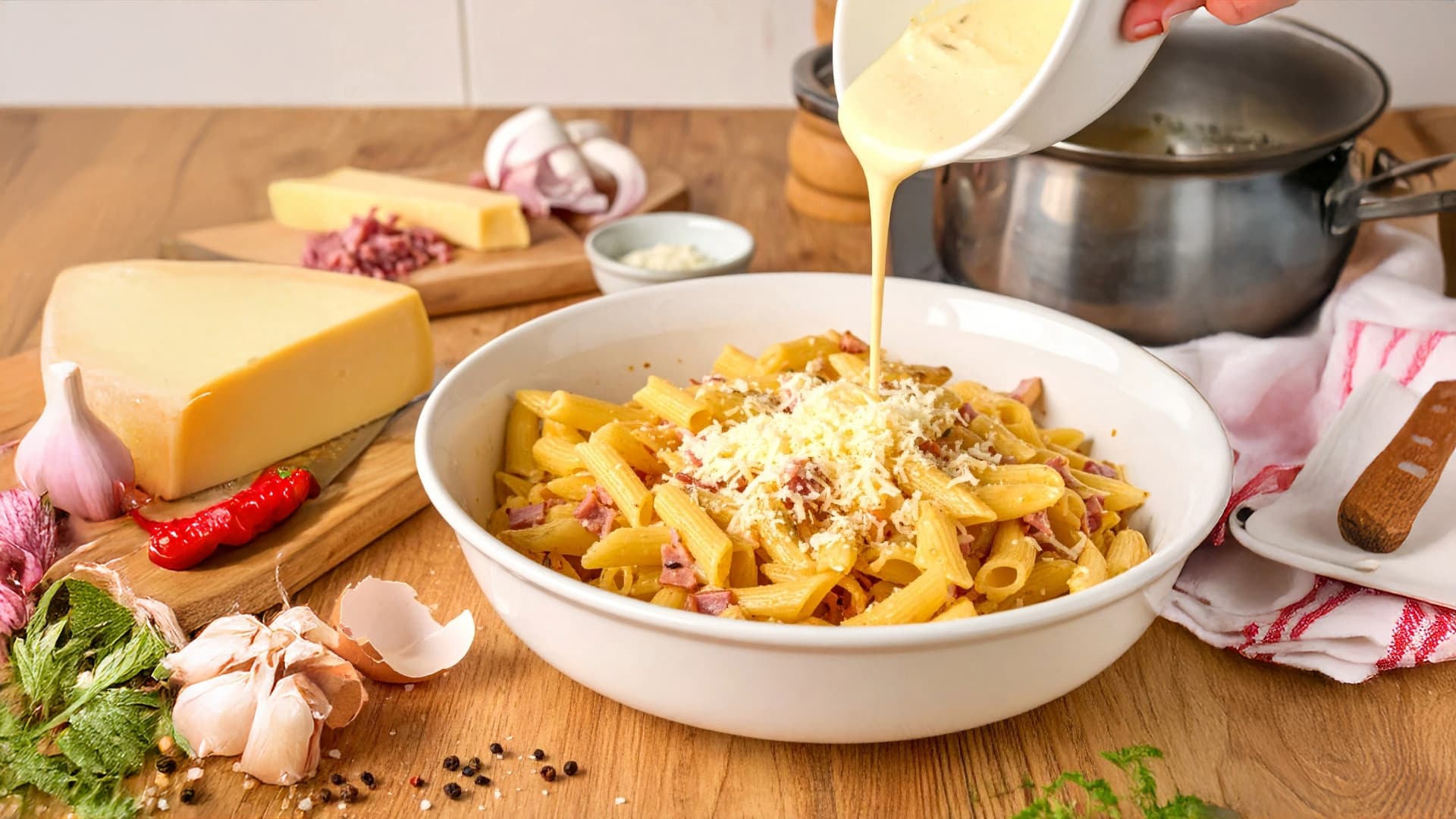 Tip na recept: Zapekané cestoviny so šunkou a syrom