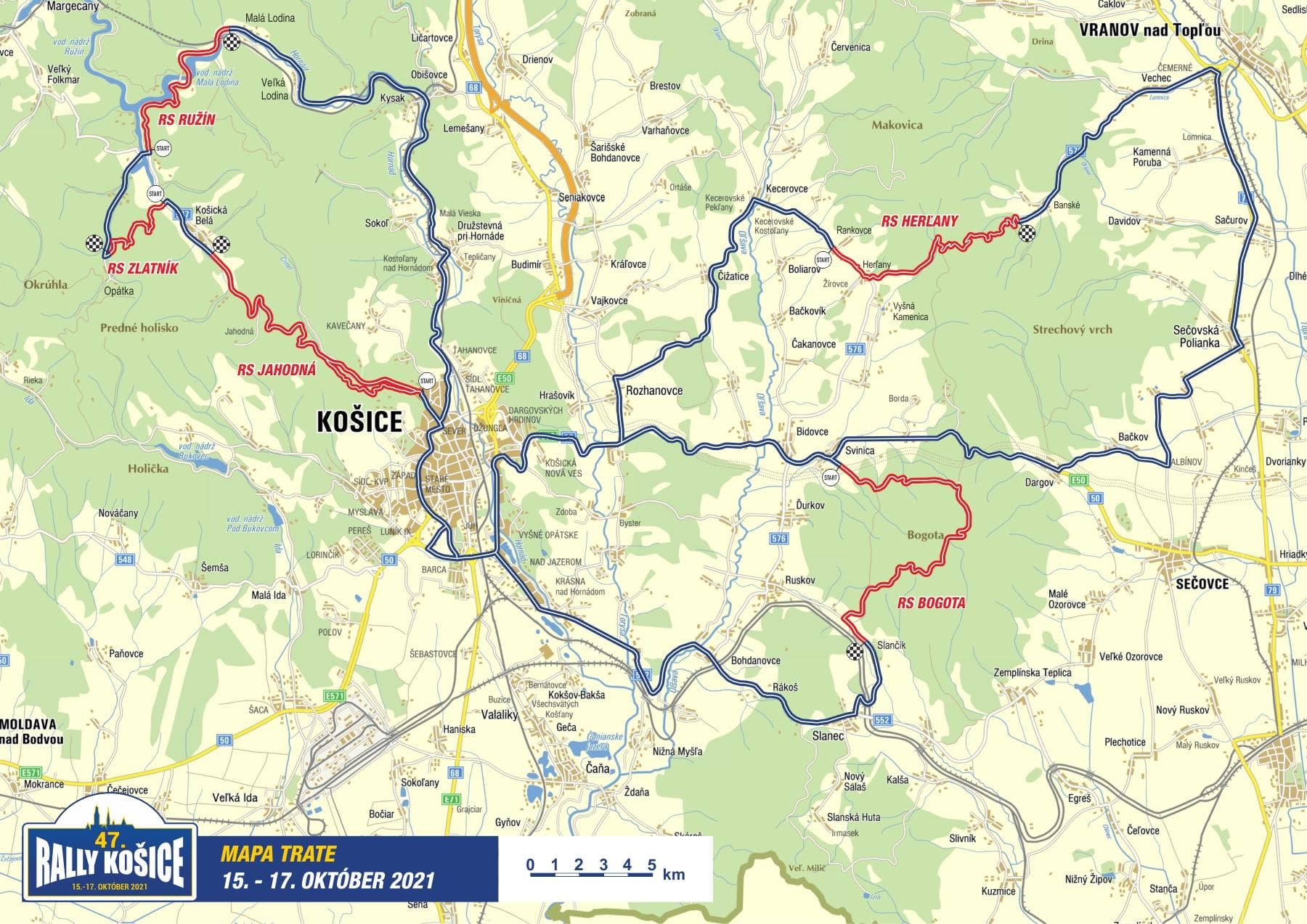Počas víkendu sa z dôvodu Rally Košice uzavrú tieto cesty