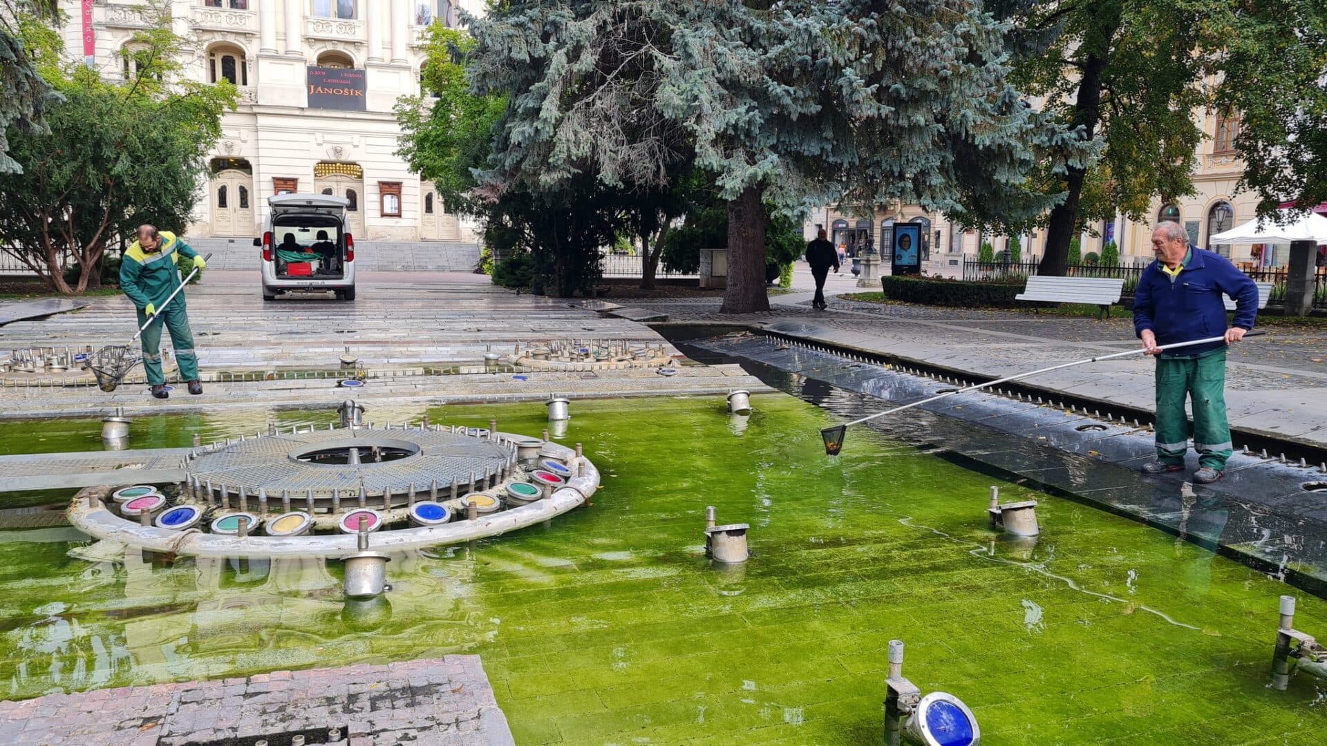 Fontány v Košiciach sa chystajú na zazimovanie