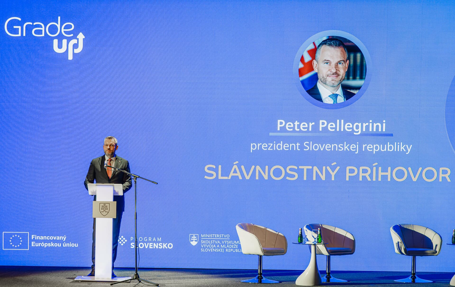 Prezident Pellegrini v Košiciach slávnostným príhovorom otvoril konferenciu GradeUp