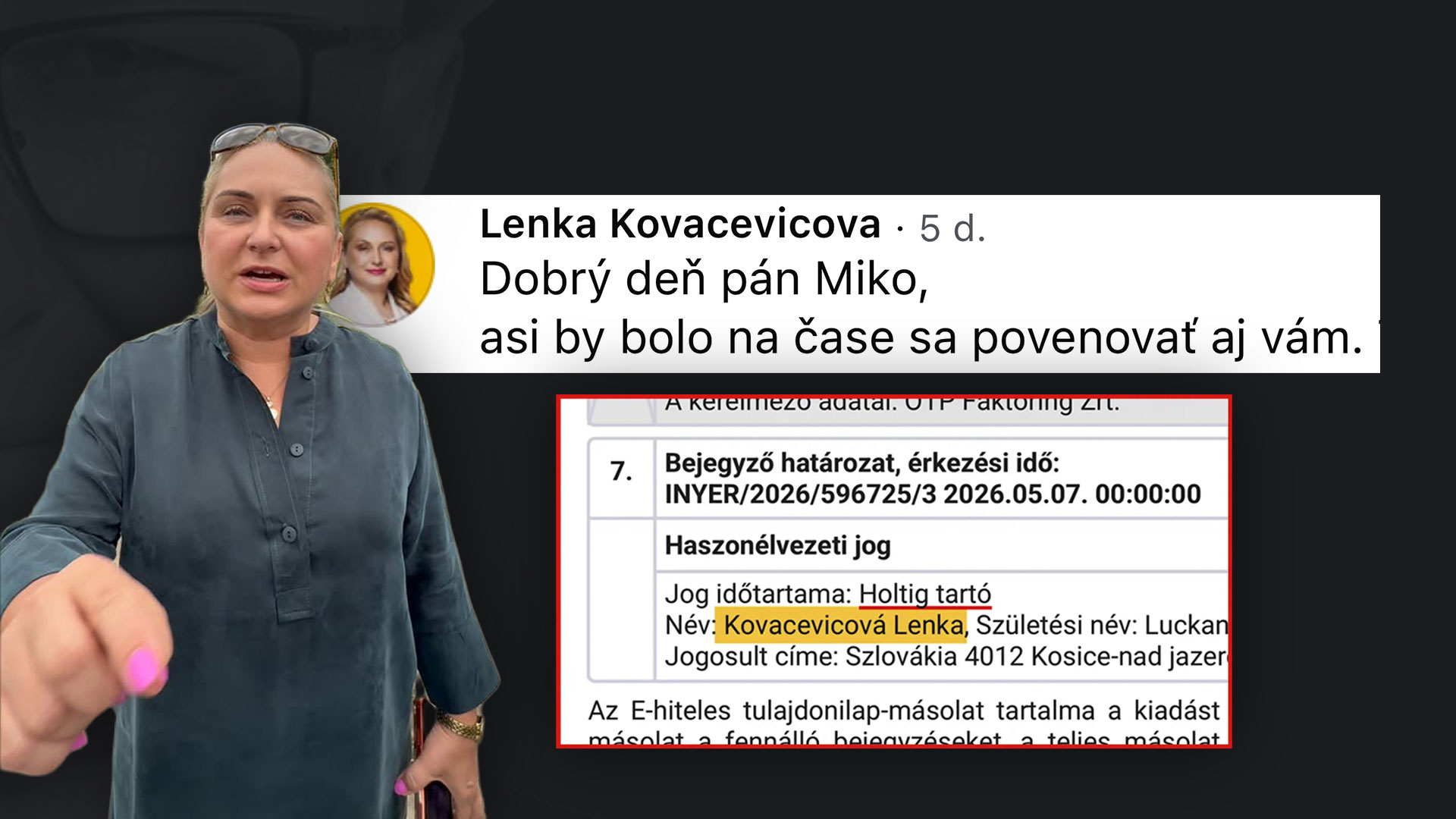 Starostka Kovačevičová
